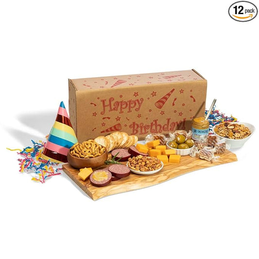 Dan The Sausageman Summer Sausage Gifts for Every Celebration Gift Boxes, Christmas Gifts Snack Box, Meat and Cheese Gift Basket for Men & Women