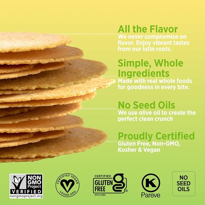 Craize Variety Pack | Sweet Corn x2, Coconut, Guava, Everything, Jalapeno Lime Crisps | Gluten Free, Vegan, Toasted Corn Crackers | 6 pack, 4 oz each
