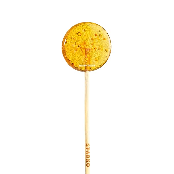 Sparko Sweets Natural Bee Pollen Honey Lollipops, 18 Pieces, Handcrafted in USA, No Artificial Ingredients or Corn Syrup, 0.75 Pound - Rich in Antioxidants, Perfect for Tea, Sore Throats, and Wholesome Snacking