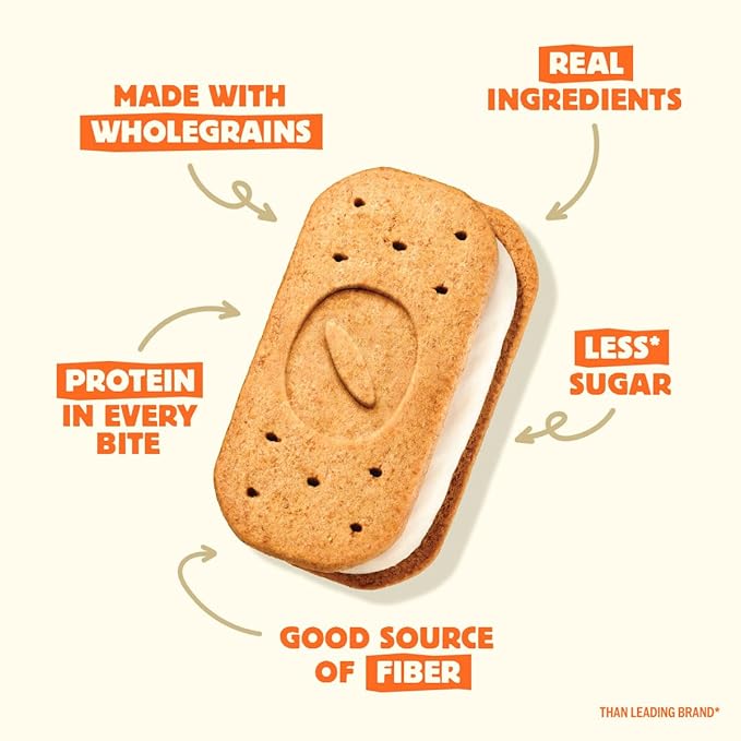 Olyra Variety Pack, Vanilla - Dark Chocolate Sandwiches Breakfast Biscuits, Healthy Snacks for Adults and Kids, Low Sugar, Organic Cookies, Office Snacks, USDA Certified, Non GMO 24 Packs