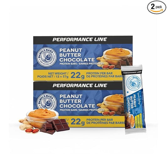 Daryl's Bars Peanut Butter Chocolate On the Go Snack On the Go Whey Protein Bars, Gluten Free, Protein Snack, Meal Replacement, Pack of 2
