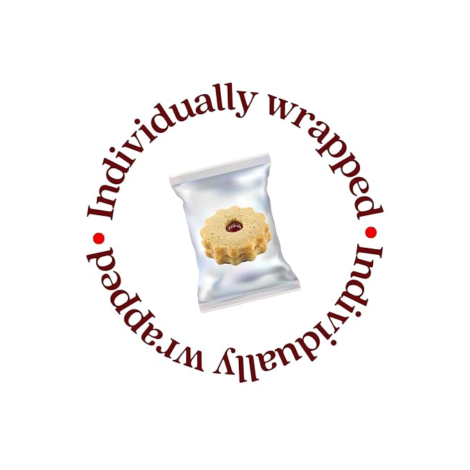 Sugar Free Cookies for Diabetics [10 Count] Strawberry Filled Linzer Cookies | Low Carb Snacks for Adults | Kosher, Dairy Free, Nut Free | Stern’s Bakery