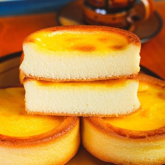 Egg Tarts Cake Snack, 6 Pieces Individually Wrapped 10.59oz, Egg Tarts Cake 300g