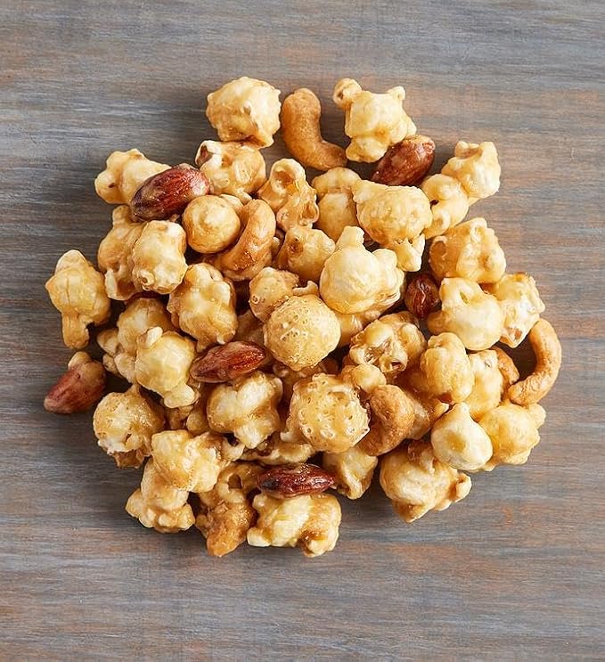 Harry & David Deluxe Everyday Sharing Gift Basket For All Occasions, Food Gift Baskets With Popcorn, Salami, Sausage, Cheese, Crackers, Nuts, Sesame Sticks, Baklava, Rainbow Gummies And Chocolate Cake