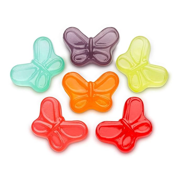 World's Best Mini Gummi Butterflies, 5lbs of Candy (Pack of 1) 50234