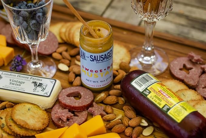 Dan the Sausageman Signature Gift (Denali) Meat and Cheese Box – Gourmet Food Gift Basket with Summer Sausage, Crackers, Nuts, and Cheese – Savory Snack Box for Men, Holidays, Thank You, or Corporate Gifts