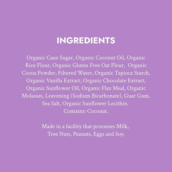 Bakeology Vegan Cookies- Chocolate Gluten Free Crunchy Mini Cookie Bites, Dairy Free, Non-GMO, 0g Trans Fat, Plant Based Dessert Sweets, Made with Coconut Oil & Pure Ingredients
