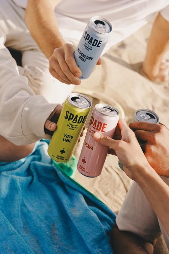 Spade Soda Unique Variety 12 Pack, Premium All-Natural, No Sugar, No Calories, Electrolytes, Magnesium, Potassium, Healthy Non GMO, Sweet Quality Stevia, No Artificial Sweeteners, Great Taste, Bold Taste