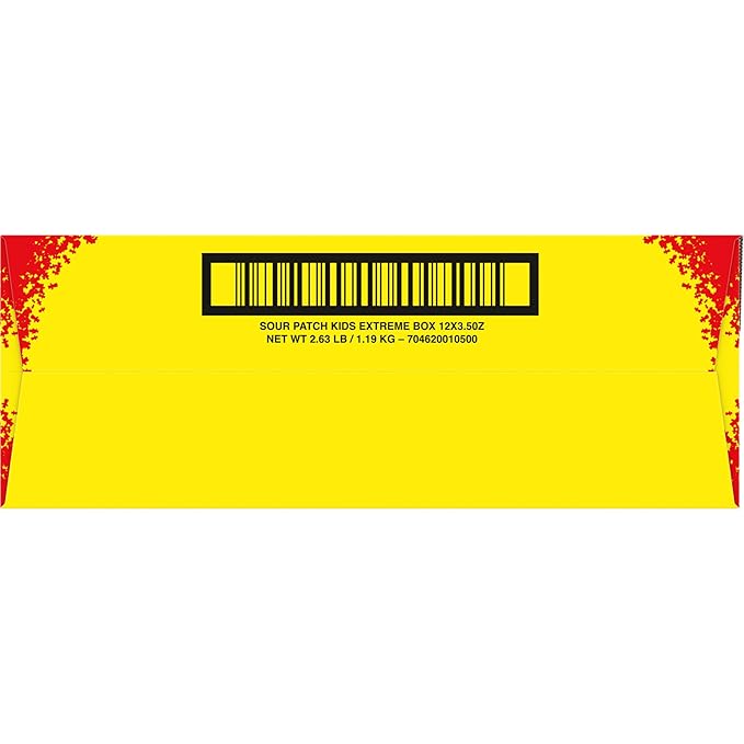 SOUR PATCH KIDS Extreme Sour Soft & Chewy Candy, Bulk Candy, 12 - 3.5 oz Boxes