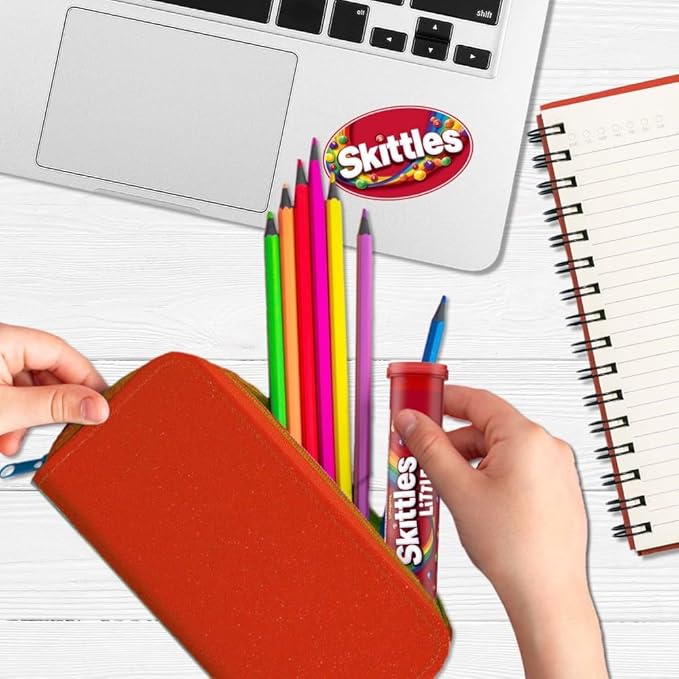 SKITTLES Littles Originals Rainbow Chewy Candy, 45.6 Oz, SKITTLES Bulk Candy 24 Count Mega Tubes, Tiny Fruit Flavored Treats for Sharing at the Office