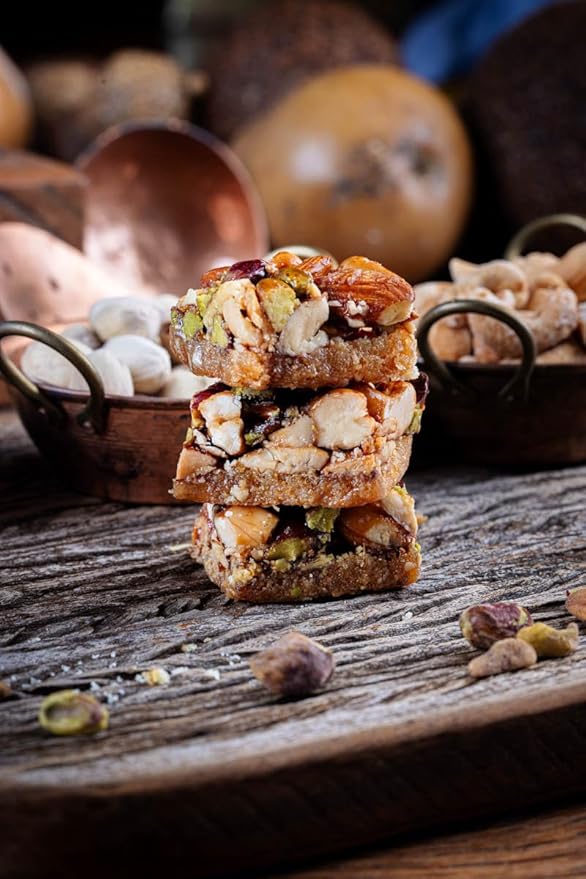 Snacklava Mixed Nuts Kunafa - 6 Pack (18 Pieces) - No Artificial Ingredients, Colors or Preservatives - Premium Handmade Pastries