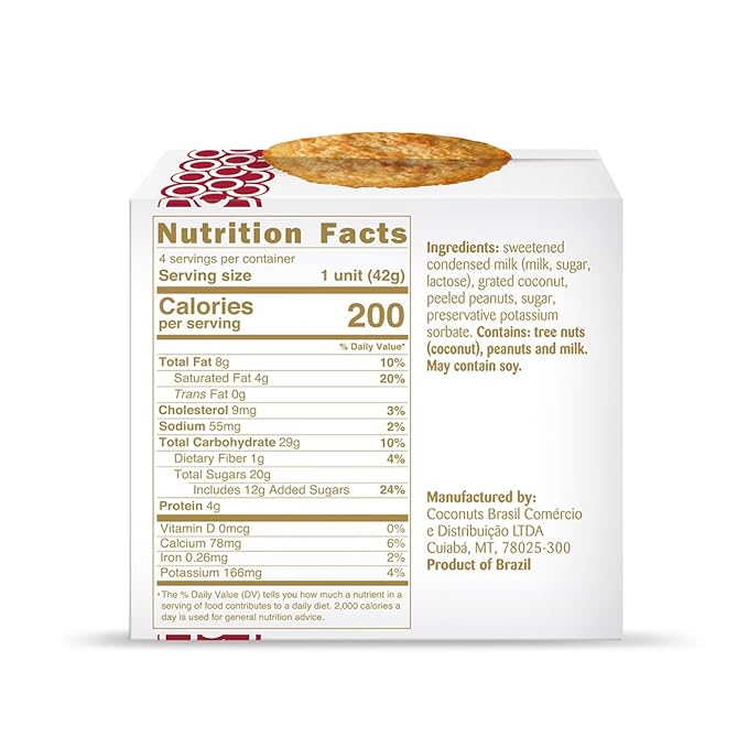 Dreams Coconut Cookies – 2 Boxes (8 Cookies) | Plain Coconut & Peanut Flavors | Gluten-Free, High Fiber, Guilt-Free Healthy Snack | 11.8oz