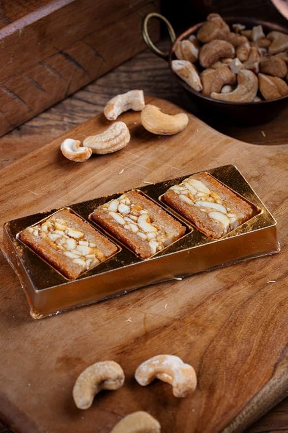 Snacklava Cashew Kunafa - 6 Pack (18 Pieces) - No Artifical Ingredients, Colors or Preservatives - Premium Handmade Pastries