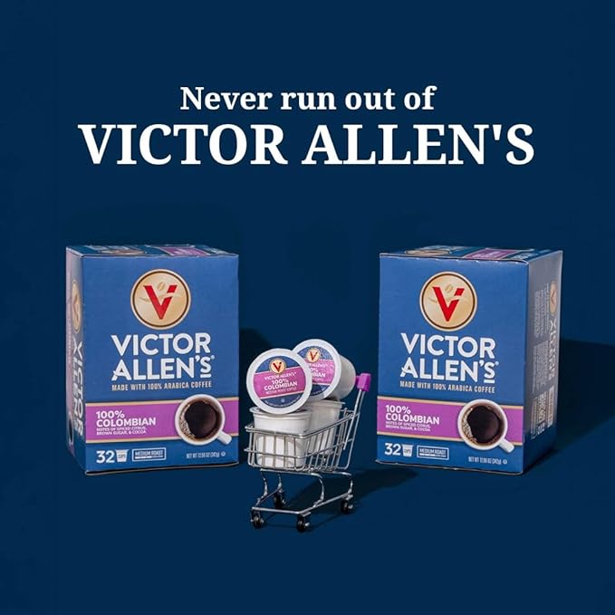 Victor Allen's Coffee French Vanilla Coffee, 12 Count, Single Serve Coffee Pods for Keurig K-Cup Brewers