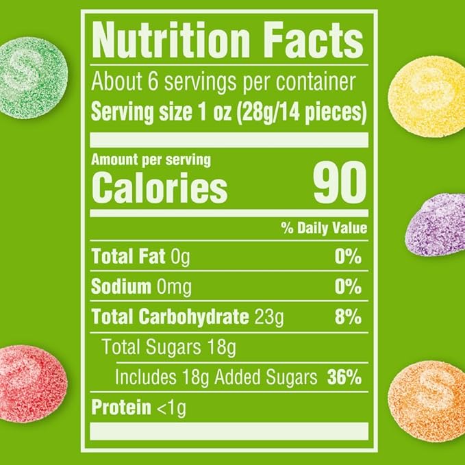 SKITTLES Sour Gummies Chewy Sour Candy Assortment, 5.8 Oz, Bulk Candy Pack of 12
