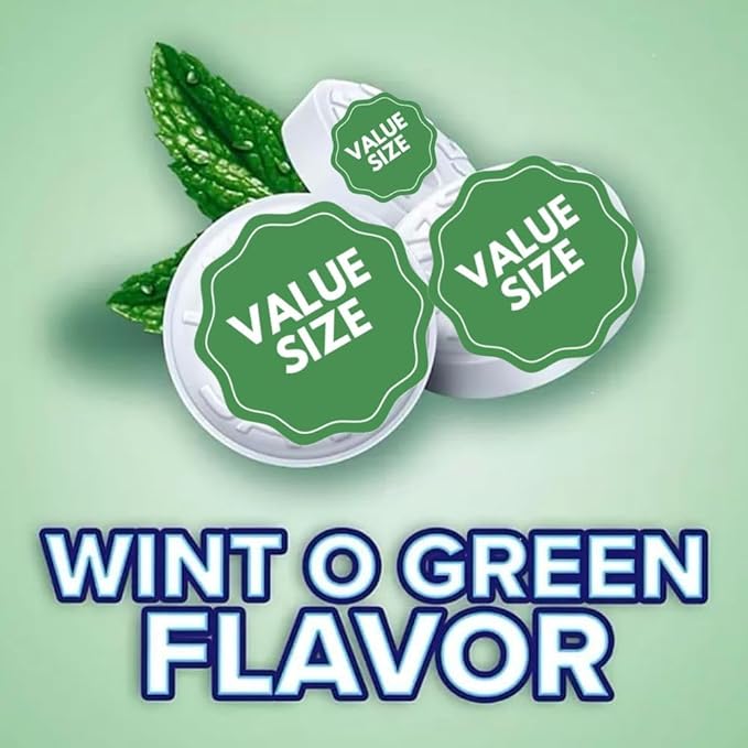 LifeSave Wint O Green Individually Wrapped Mints Hard Candy, 3.5 lbs Bag w/A Storage Bag