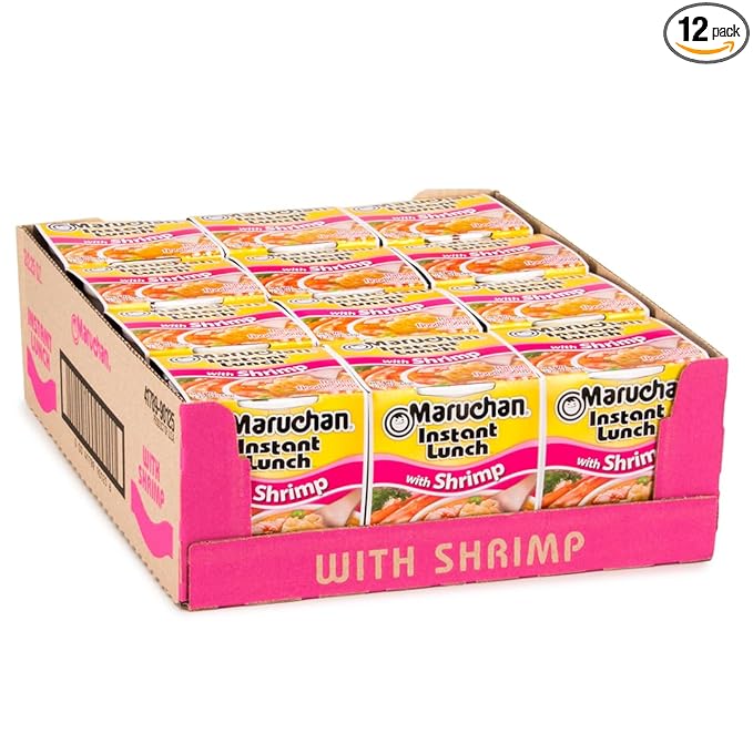 Maruchan Ramen Shrimp Flavor, 2.25 oz, 12 ct