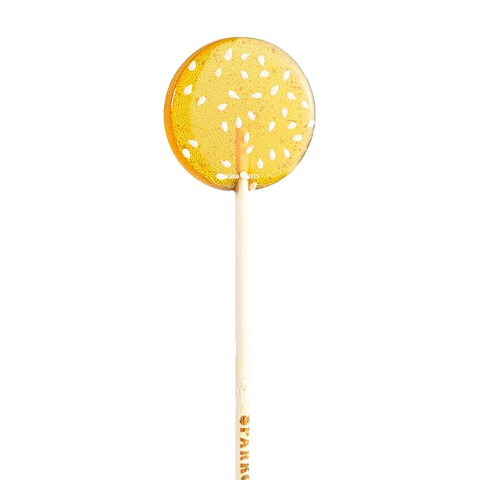 Sparko Sweets Natural Honey Sesame Lollipops, 18 Pieces, Handcrafted in USA, No Artificial Ingredients, No Corn Syrup, 1 lb - Perfect for Tea Stirrers, Sore Throat Remedy, and Gifts