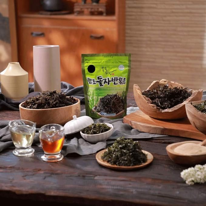 Minecook Korean Hamcho Premium Roasted Sea Salted Seasoned Seaweed Gimbap Laver Savory Snack 65g x 2 Pack/Nori Snack