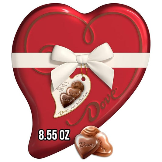 Dove Assorted Chocolate Truffles, 8.55 oz Heart Tin