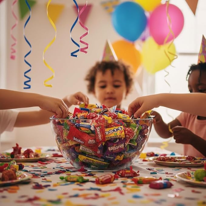 Assorted Candy Variety Pack – 8lb Bulk Candy Mix, Individually Wrapped Candies for Party Favors, Goodie Bags, Parades and Pinata Candies – 8 Pound Box of Candy