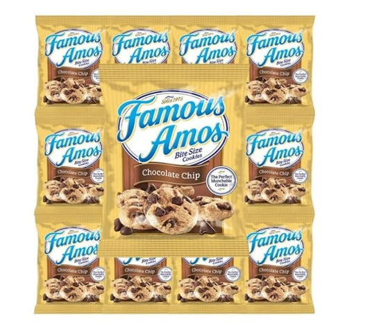Chocolate Chip Cookies, Bite-Size, 2 oz Individual Bags - (12 - Count)