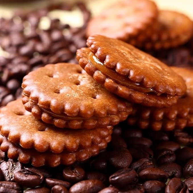 Traditional handcrafted flavor black sugar malt sandwich cookies 9.1oz per bag, individual small packaging, crispy and non-sticky, snack for afternoon tea, nostalgic Taiwanese flavor