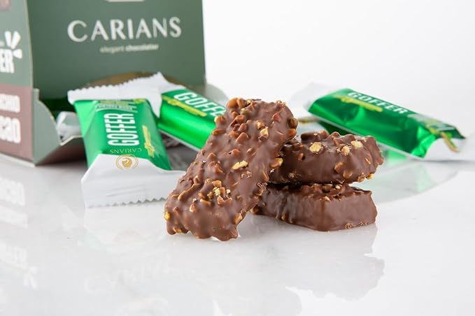 CARIANS One Bite Size Dubai Chocolate Wafers, 10 Pcs. Individually Wrapped Dubai Chocolate Wafers with Pistachio, Great for Gift Giving, Anniversary, Valentine's Day