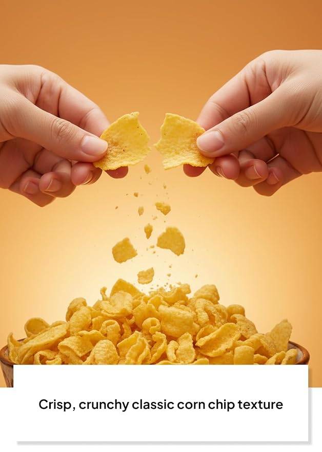 Korean Food O!Snack Corn Chips Roasted Corn Flavor, Savory & Crispy Corn Snack, Large 1.1 lb Bag (500g), Party Sharing Size