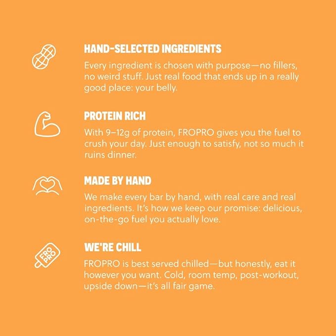 FROPRO Snack Bars - Plant Based Protein Bars, All-Natural, Gluten, Dairy, & Soy Free, High Protein Bars with Low Calories | Everything Bagel, 12 Pack