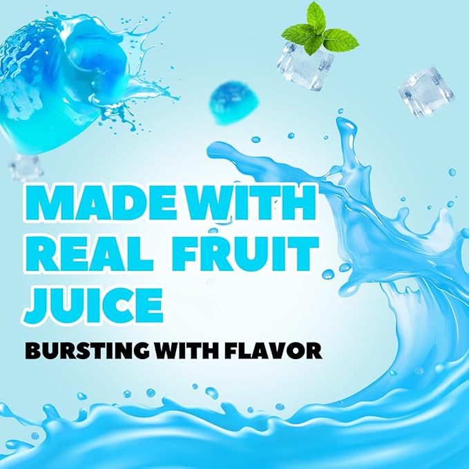 Candy Master Peelable Fruit Gummies Mint Flavors 3Pack, 6 Flavors Fun to Peel, Chewy Texture, Halal-Certified Holiday Gifts
