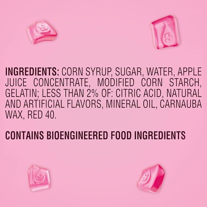 STARBURST Gummies All Pink Gummy Candy, 5 oz Bag, Pink Snacks, Individually Wrapped Candy Bag (Pack of 12)