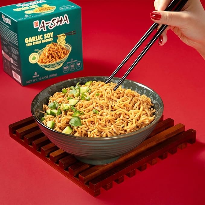 A-Sha The Signature Noodles Collection (3 Flavors, 12 Packs) | 11g+ of Protein | Premium Air Dried Never Fried Noodles