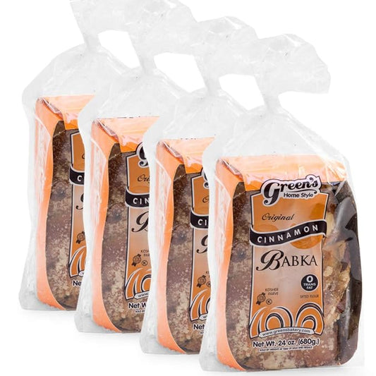 Green's Bakery Traditional Kosher Cinnamon Babka - 24 oz - 4 Pack