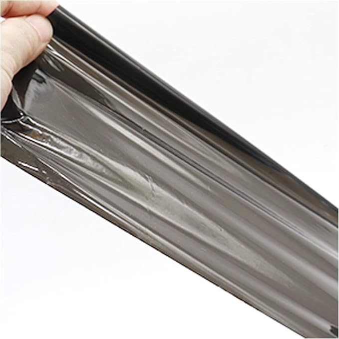 BOMEI PACK Mini Black Industrial Stretch Wrap Film 2 Pack 5" x 1000ft Roll with Handle, 80 Gauge Plastic Wrap for Moving, Pallet Wrap - Self Adhering Packaging Heavy Duty Shrink Film