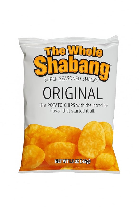 The Whole Shabang Chips by Moon Lodge – Bold Original Flavor Potato Chips Variety Pack – Legendary Commissary Favorite Salty Snacks for Adults – Gluten Free Food Snack Pack of 12 (1.5 oz)