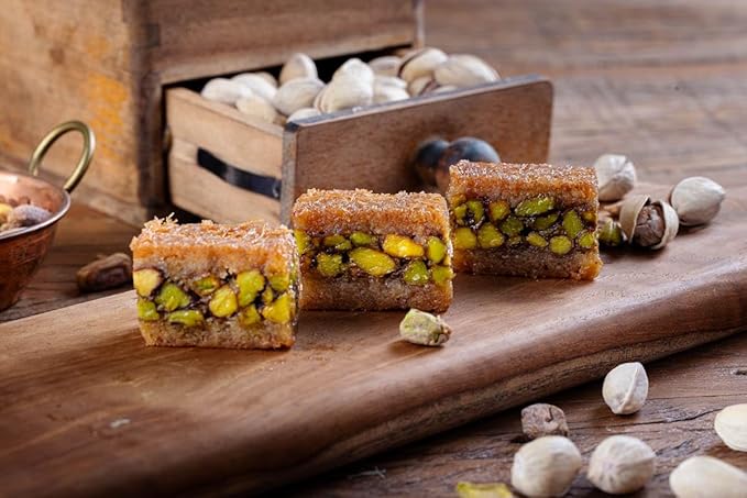 Snacklava Pistachio Kunafa - 6 Pack (18 Pieces) - No Artifical Ingredients, Colors or Preservatives - Premium Handmade Pastries