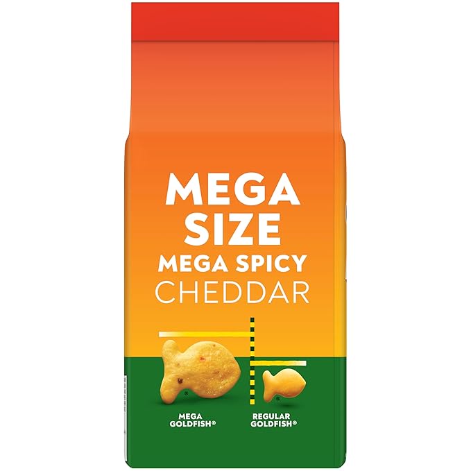 Goldfish Mega Bites Cheddar Jalapeño Crackers, 5.9 Oz Bag