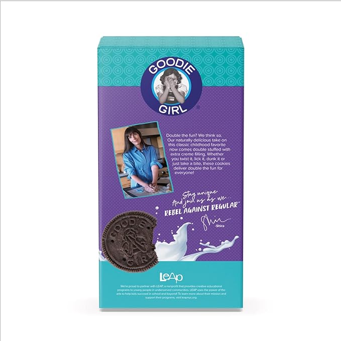 Goodie Girl Double Stuffed Chocolate Creme Sandwich Cookies - Gluten Free, Dairy Free, Peanut Free, Egg Free (3 Pack)