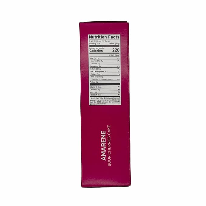 Chocolitaly Italian Cake – Sour Cherry Filling | 450g Each | Pack of 3 | Wholemeal Spelt & Brown Sugar Sponge Dessert | Made in Italy | Shelf-Stable & Ready to Serve