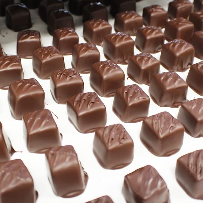 Vermont Nut Free Chocolates Boxed Chocolate Caramels (Assorted Chocolate) 12-Piece, Nut-Free, Egg-Free, Kosher