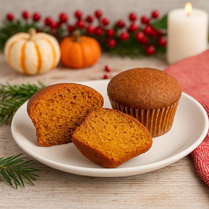 Carbolicious Low-Carb Pumkin Spice Muffins (6 Pieces) Keto Friendly Limited Holiday Edition