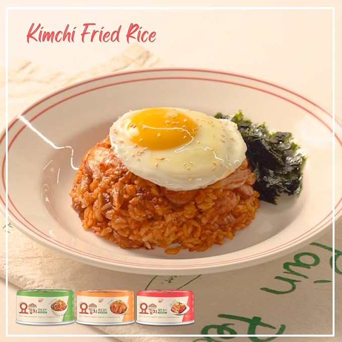 YOPOKKI Korean Canned Regular Kimchi napa Cabbage (4 EA, Original taste)