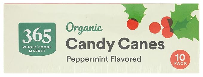 365 by Whole Foods Market, Organic Candy Canes 10 Count, 5 Ounce (Pack of 2)