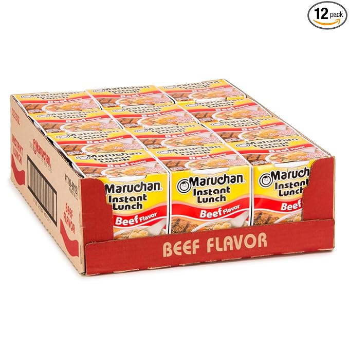Maruchan Instant Lunch Beef, 2.25 Oz, Pack of 12