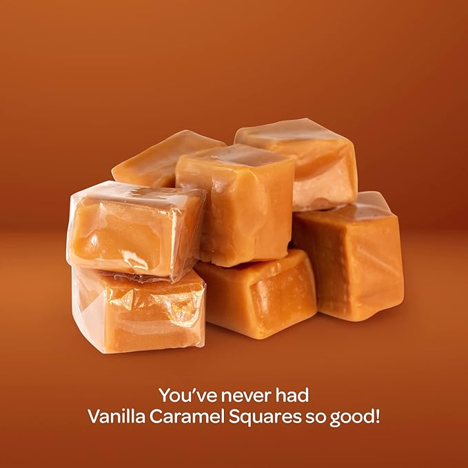 Caramel Cubes Candy - Bulk Pack 5 Pounds - Individually Wrapped Caramels for Candy Buffets, Baking, Gift Bags, and Party Favors - Classic Chewy Squares
