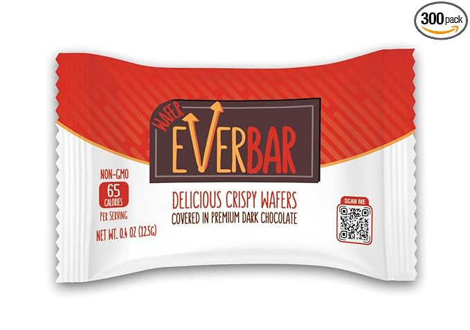 Itsy Bitsy - Dark'n Crispy Chocolate Bars| Non-GMO, Dark Chocolate Wafer Candy Bar | On the Go | With Coffee or Tea | Healthy Snack | Bite-Size Premium Wafer Chocolate (300 Count Mini (Pack of 1))