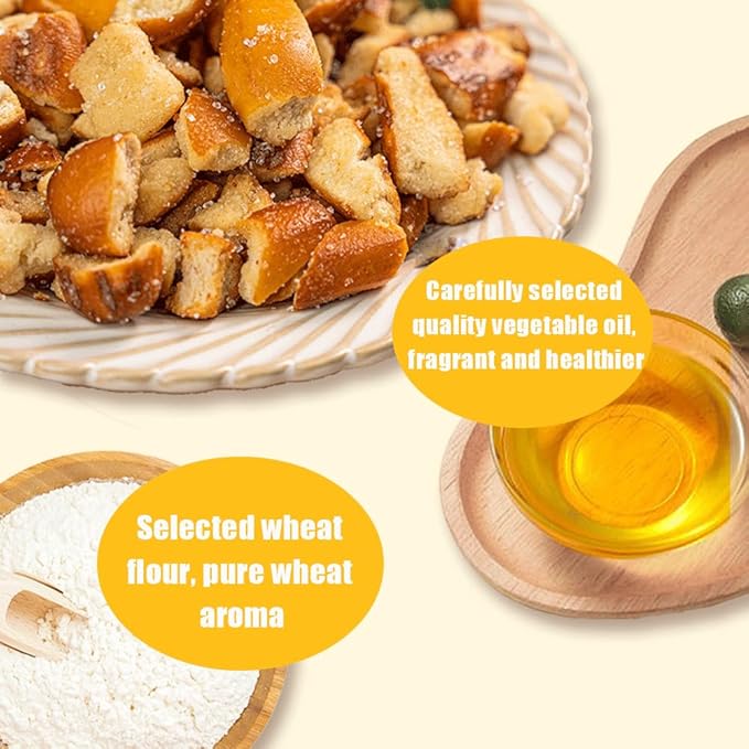 Crushed alkaline water surface, sea salt caramel crispy biscuits, toasted dry bread 6.7oz/190g