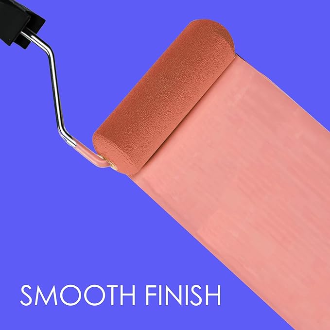 Allgala Foam Rollers, 24 Pack 6 inch Shedless Mini Foam Sponge Paint Roller Cover for Trim Wall Funiture Doors Cupboard Cabinets Doors