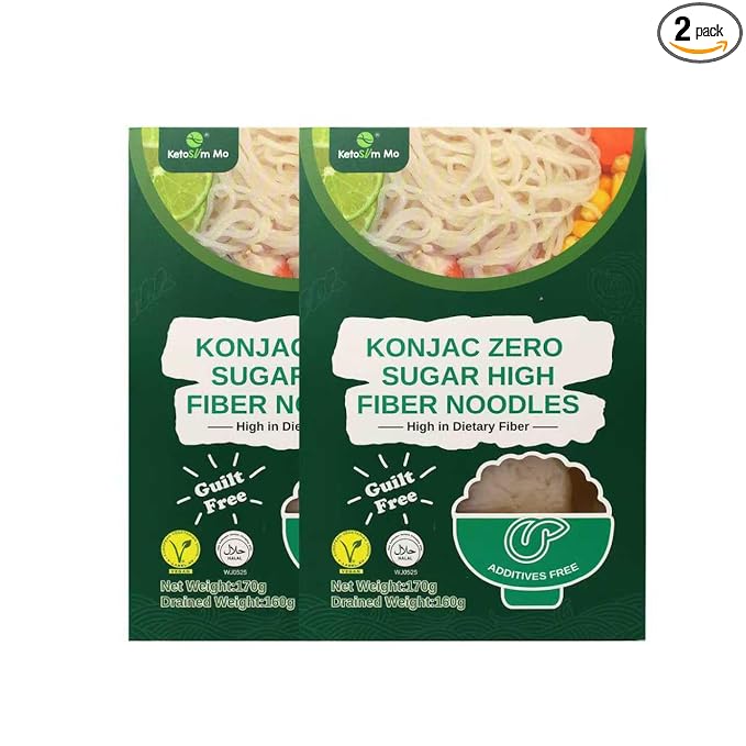 Konnyaku Noodles – High Fiber Keto Pasta Alternative, Vegan, Paleo, Low Carb, Sugar-Free